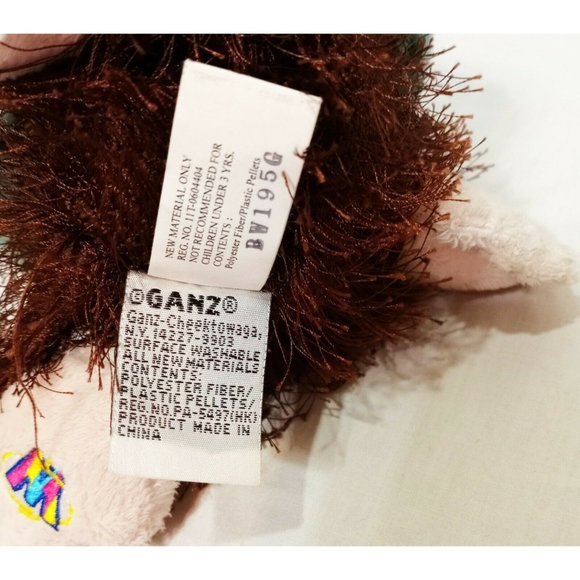 Monkey Webkinz No Code Ganz Plush Stuffed Animal 8 - Picture 7 of 7